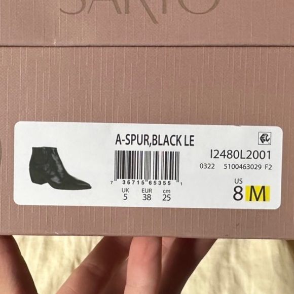 A-SPUR ANKLE BOOT IN BLACK - Picture 10 of 10